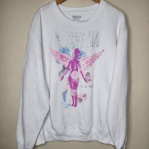 Nirvana In Utero Sweatshirt Womens XXL Grunge Retro Graphic Pullover